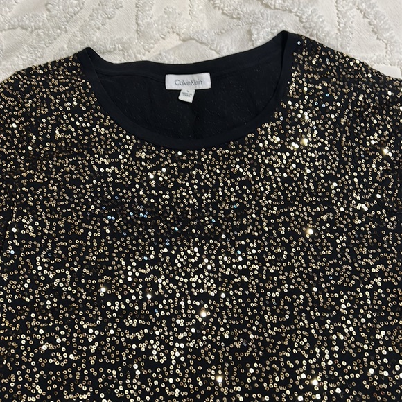 Calvin Klein sequin tee - Picture 3 of 4